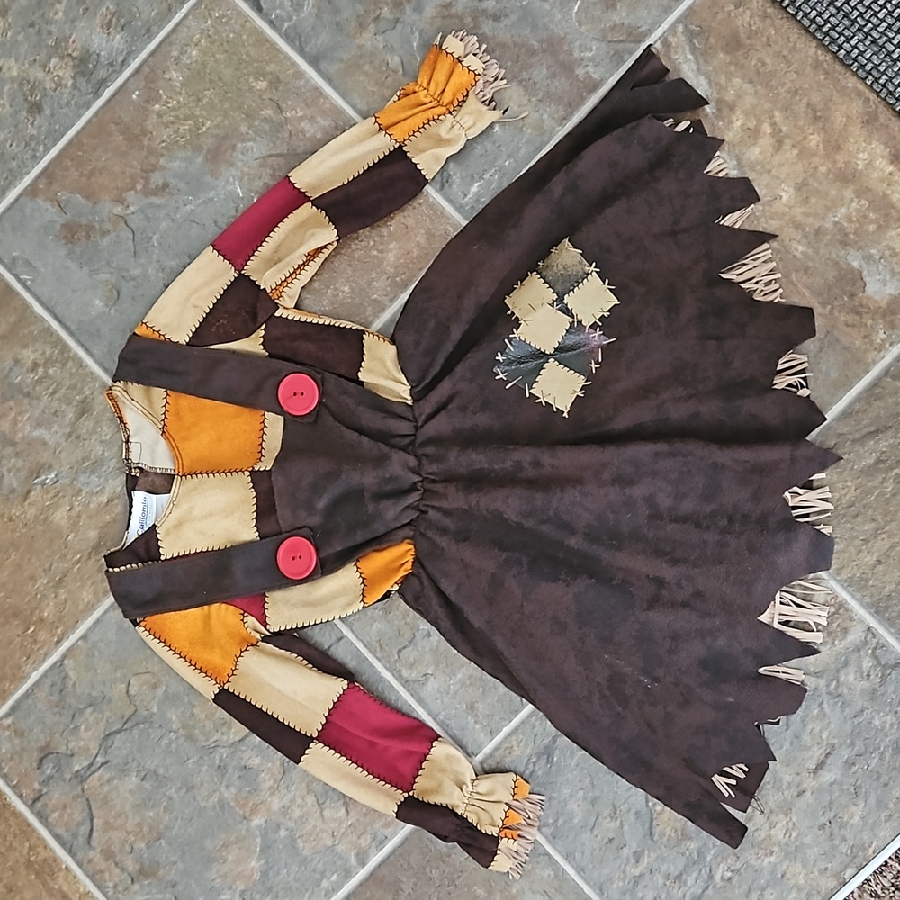 Toddler's Scarecrow Dress Costume